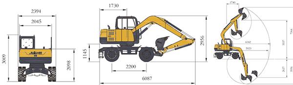 Veličina bagera 8ton